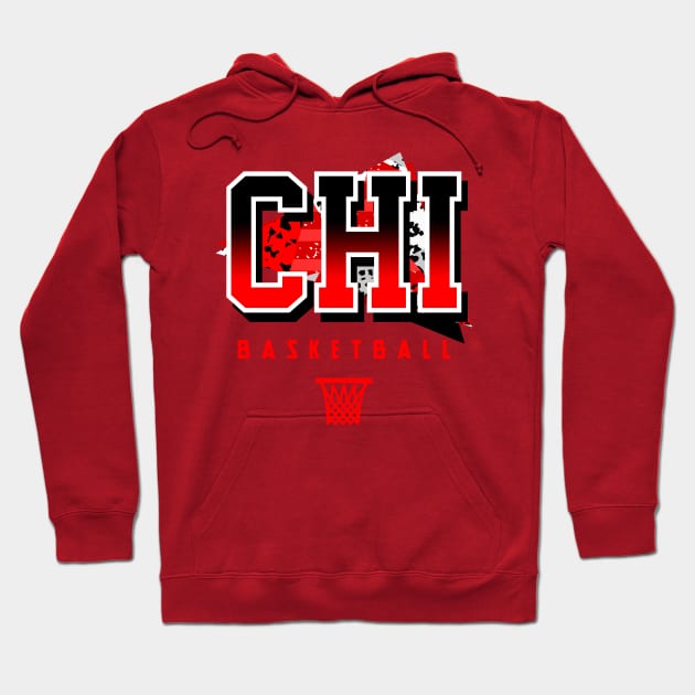 Chicago Basketball Retro Hoodie by funandgames